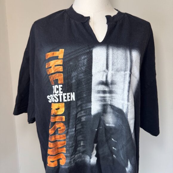 Bruce Springsteen The Rising Concert Band Black, White, and Orange Graphic Tee - Picture 3 of 13
